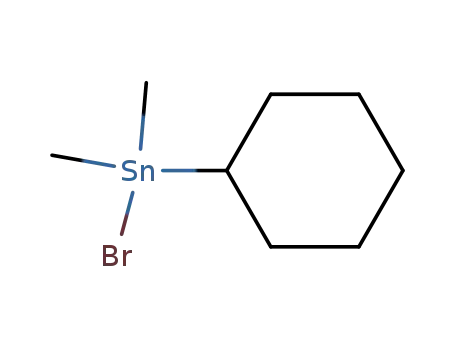 Molecular Structure of 23268-93-1 (cyclo-C<sub>6</sub>H<sub>11</sub>(CH<sub>3</sub>)2SnBr)