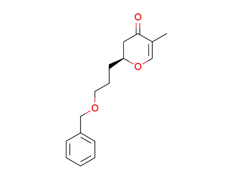 (S)-2-(3-Benzyloxy-propyl)-5-methyl-2,3-dihydro-pyran-4-one