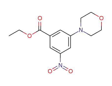 Molecular Structure of 945397-15-9 (ethyl 3-(morpholin-4-yl)-5-nitrobenzoate)