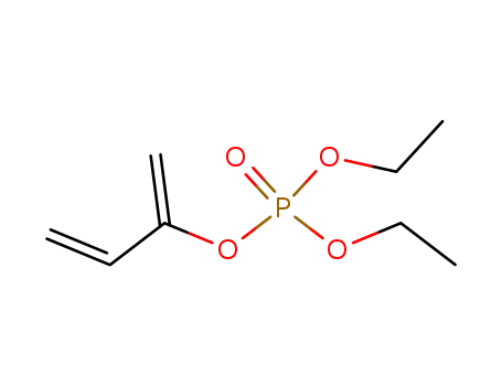 Molecular Structure of 58625-78-8 (Phosphoric acid, diethyl 1-methylene-2-propenyl ester)