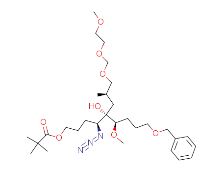 (4S,5S,6R)-(+)-tert-butyl-9-benzyloxy-6-methoxy-5-hydroxy-5-[(2R)-3-methoxyethoxymethoxy-2-methylpropyl]-4-azidononanoate ester