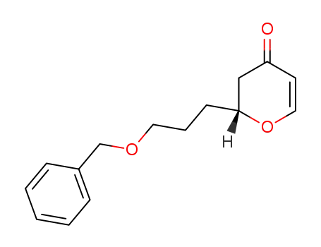 4H-Pyran-4-one, 2,3-dihydro-2-[3-(phenylmethoxy)propyl]-, (2R)-