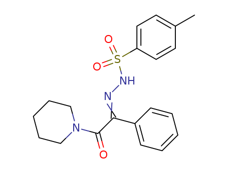 4-Methylbenzenesulfonic acid 2-[2-oxo-1-phenyl-2-(1-piperidinyl)ethylidene]hydrazide