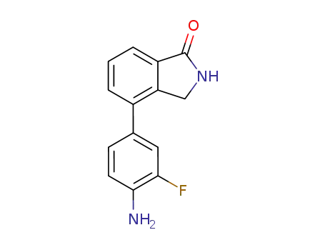 Molecular Structure of 765948-80-9 (1H-Isoindol-1-one, 4-(4-amino-3-fluorophenyl)-2,3-dihydro-)