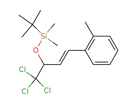 <i>tert</i>-butyl-dimethyl-(3-<i>o</i>-tolyl-1-trichloromethyl-allyloxy)-silane