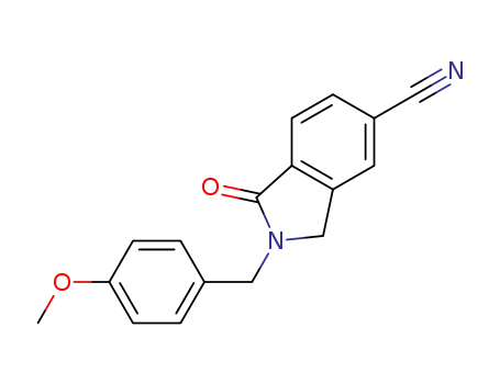 2-(4-methoxy-benzyl)-1-oxo-2,3-dihydro-1H-isoindole-5-carbonitrile