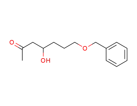 Molecular Structure of 158094-91-8 (2-Heptanone, 4-hydroxy-7-(phenylmethoxy)-)