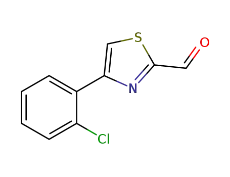 Molecular Structure of 383142-61-8 (4-(2-chlorophenyl)-2-thiazolecarboxaldehyde)