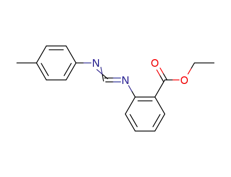 2-p-Tolyliminomethyleneamino-benzoic acid ethyl ester