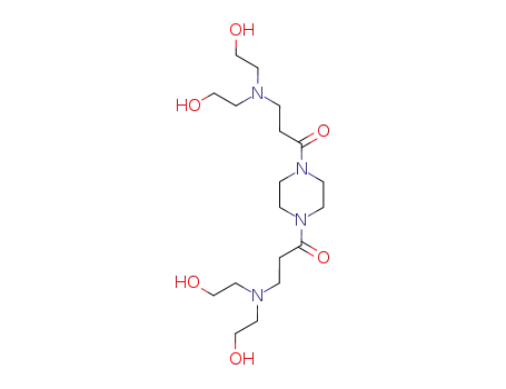 Piperazine, 1,4-bis[3-[bis(2-hydroxyethyl)amino]-1-oxopropyl]-