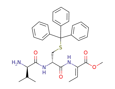 (Z)-2-[(S)-2-((R)-2-amino-3-methyl-butyrylamino)-3-tritylsulfanyl-propionylamino]-but-2-enoic acid methyl ester