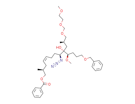 (4Z,2S,8S,9S,10R)-(+)-8-azido-13-benzyloxy-10-methoxy-9-[(2R)-3-methoxyethoxymethoxy-2-methylpropyl]-2-methyl-9-hydroxytridec-4-en-1-benzoate ester