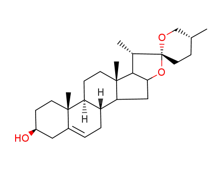 Molecular Structure of 470-05-3 (diosgenin)