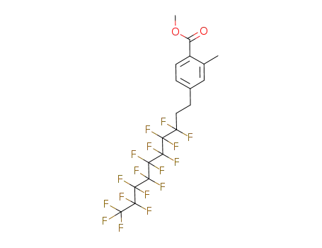 Benzoic acid,
4-(3,3,4,4,5,5,6,6,7,7,8,8,9,9,10,10,10-heptadecafluorodecyl)-2-methyl-
, methyl ester