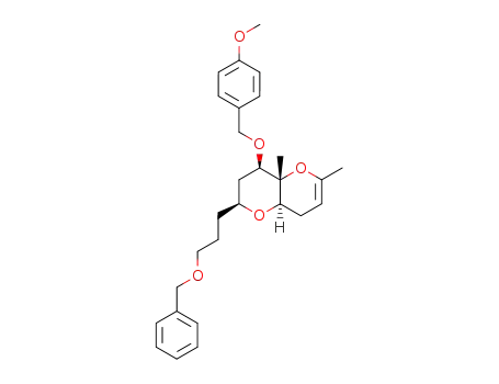 (2S,4R,4aS,8aR)-2-(3-Benzyloxy-propyl)-4-(4-methoxy-benzyloxy)-4a,6-dimethyl-2,3,4,4a,8,8a-hexahydro-pyrano[3,2-b]pyran