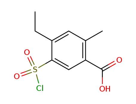 5-Chlorosulfonyl-4-ethyl-2-methyl-benzoic acid