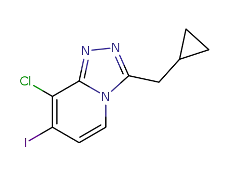 8-chloro-3-(cyclopropylmethyl)-7-iodo-[1,2,4]triazolo[4,3-a]pyridine
