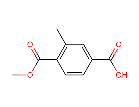 Molecular Structure of 116934-87-3 (4-(Methoxycarbonyl)-3-Methylbenzoic acid)