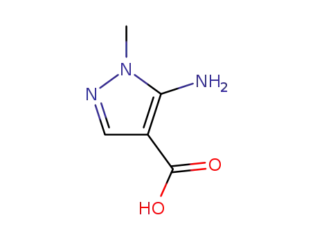 Molecular Structure of 4058-91-7 (1H-Pyrazole-4-carboxylicacid,5-amino-1-methyl-(9CI))