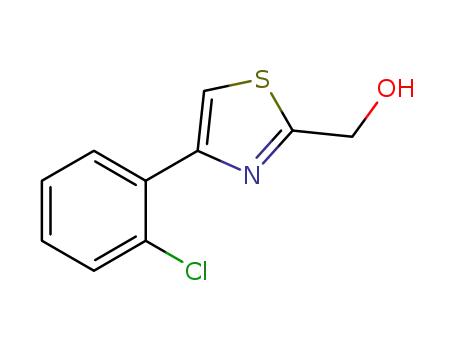 Molecular Structure of 1050507-07-7 ((4-(2-chlorophenyl)thiazol-2-yl)Methanol)
