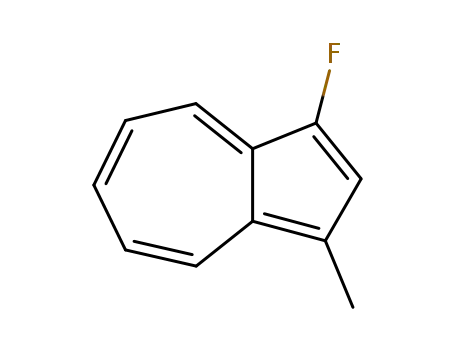 Molecular Structure of 180129-02-6 (Azulene, 1-fluoro-3-methyl- (9CI))