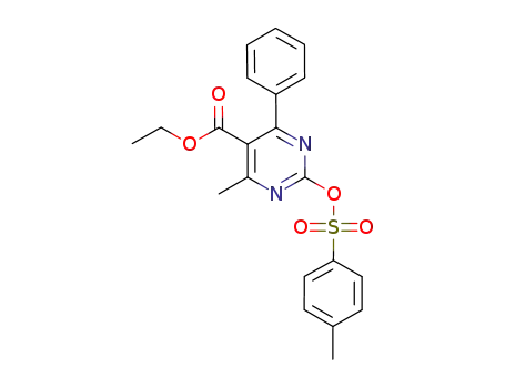 ethyl 4-methyl-6-phenyl-2-(tosyloxy)pyrimidine-5-carboxylate