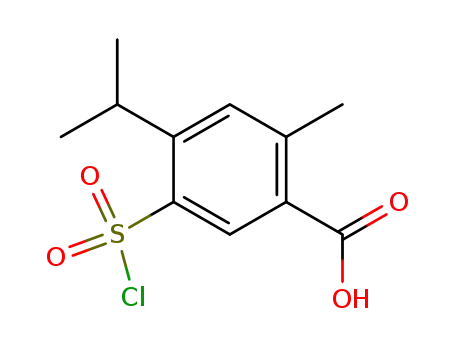 5-Chlorosulfonyl-4-isopropyl-2-methyl-benzoic acid