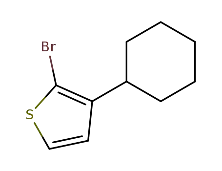 Molecular Structure of 241477-71-4 (Thiophene, 2-bromo-3-cyclohexyl-)