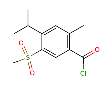 4-Isopropyl-5-methanesulfonyl-2-methyl-benzoyl chloride