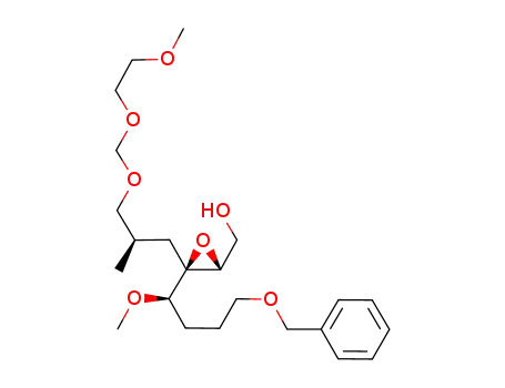 (2R,3R,4R)-(+)-7-benzyloxy-4-methoxy-3-[(2R)-3-methoxyethoxymethoxy-2-methylpropyl]-hept-2,3-epoxy-1-ol