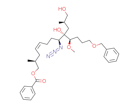 (4Z,2S,8S,9S,10R)-(+)-8-azido-13-benzyloxy-10-methoxy-9-[(2R)-3-hydroxy-2-methylpropyl]-2-methyl-9-hydroxytridec-4-en-1-benzoate ester