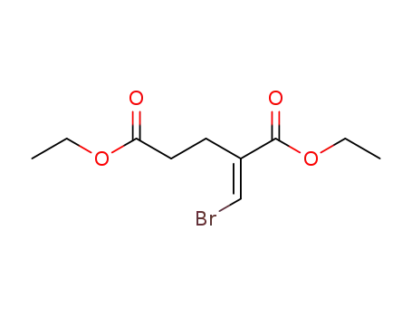 Molecular Structure of 139060-16-5 (Pentanedioic acid, 2-(bromomethylene)-, diethyl ester, (E)-)
