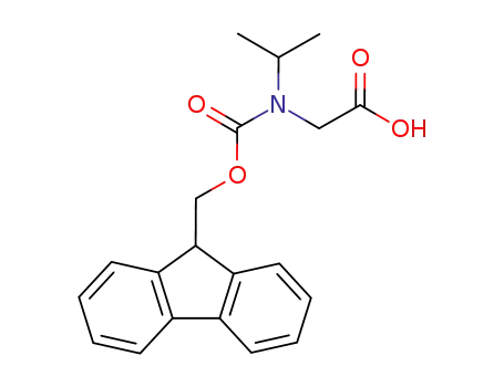 Molecular Structure of 498575-09-0 (Glycine, N-[(9H-fluoren-9-ylmethoxy)carbonyl]-N-(1-methylethyl)-)