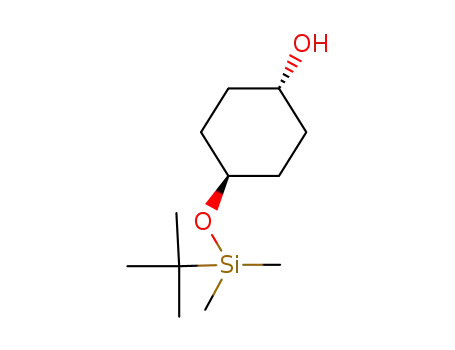 Molecular Structure of 103202-63-7 ((1r,4r)-4-((tert-butyldimethylsilyl)oxy)cyclohexan-1-ol)