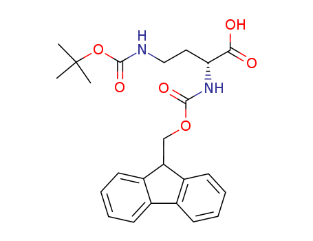 Butanoic acid,4-[[(1,1-dimethylethoxy)carbonyl]amino]-2-[[(9H-fluoren-9-ylmethoxy)carbonyl]amino]-,(2R)-