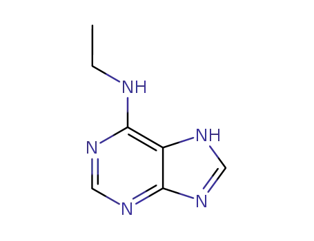 Molecular Structure of 16370-43-7 (1H-Purin-6-amine, N-ethyl-)
