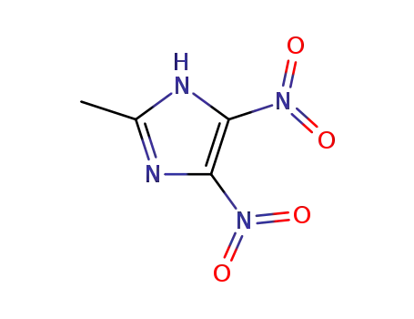 Molecular Structure of 19183-16-5 (2-methyl-4,5-dinitro-1H-imidazole)