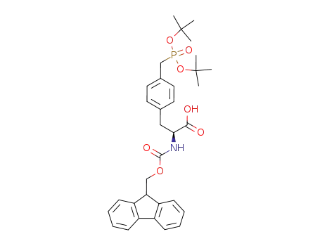 L-N<sub>α</sub>-(9-fluorenylmethoxycarbonyloxy)-4-[(di-tert-butyl)phosphonomethyl]phenylalanine
