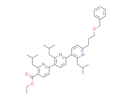 6''-(3-benzyloxy-propyl)-6,2',2''-triisobutyl-[2,3';6',3'']terpyridine-5-carboxylic acid ethyl ester