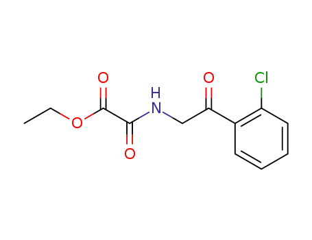 Molecular Structure of 855300-95-7 (<i>N</i>-[2-(2-chloro-phenyl)-2-oxo-ethyl]-oxalamic acid ethyl ester)