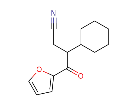 3-Cyclohexyl-4-furan-2-yl-4-oxo-butyronitrile