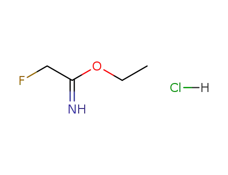 Molecular Structure of 3862-78-0 (Ethanimidic acid, 2-fluoro-, ethyl ester, hydrochloride)