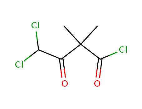 Molecular Structure of 30274-01-2 (Butanoyl chloride, 4,4-dichloro-2,2-dimethyl-3-oxo-)