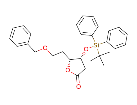 (4R,5R)-5-(2-benzyloxyethyl)-4-(tert-butyldiphenylsilanyloxy)dihydrofuran-2-one