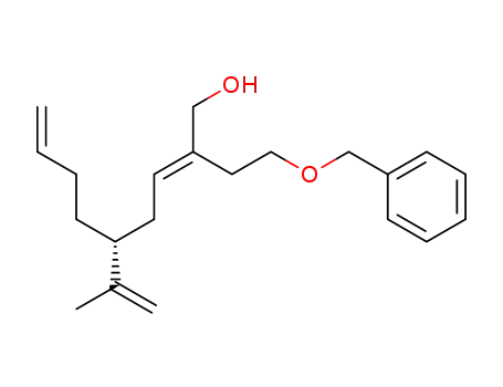 (-)-benzyloxy-1 hydroxymethyl-3 isopropenyl-6 decadiene-3,9 (3E,6R)