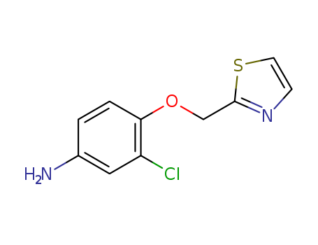 Benzenamine, 3-chloro-4-(2-thiazolylmethoxy)-