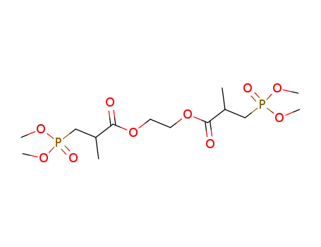 Aethylenglykol-bis-<β-(di-O-methyl-phosphono)-isobuttersaeure-ester>