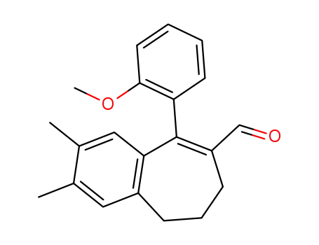 Molecular Structure of 1609188-54-6 (2,3-dimethyl-5-(2-methoxyphenyl)-8,9-dihydro-7H-benzocycloheptene-6-carbaldehyde)