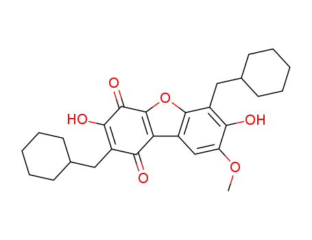 1,4-Dibenzofurandione,
2,6-bis(cyclohexylmethyl)-3,7-dihydroxy-8-methoxy-