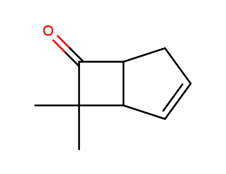 Molecular Structure of 767-85-1 (Bicyclo[3.2.0]hept-2-en-6-one,7,7-dimethyl-)